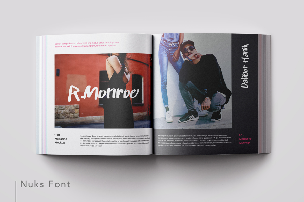 Nuks Handwritten Font Script Brush preview 4
