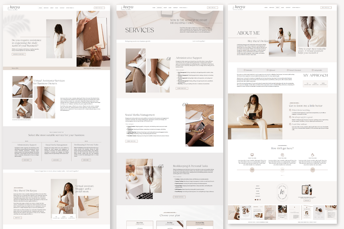 Keeya | WordPress, Elementor pro, a WordPress Template by DesignWithCris (Photo 4 of 6)