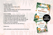 Safari First Birthday Invitation, an Invitation Template by M9 Design (Thumbnail 4 of 4)