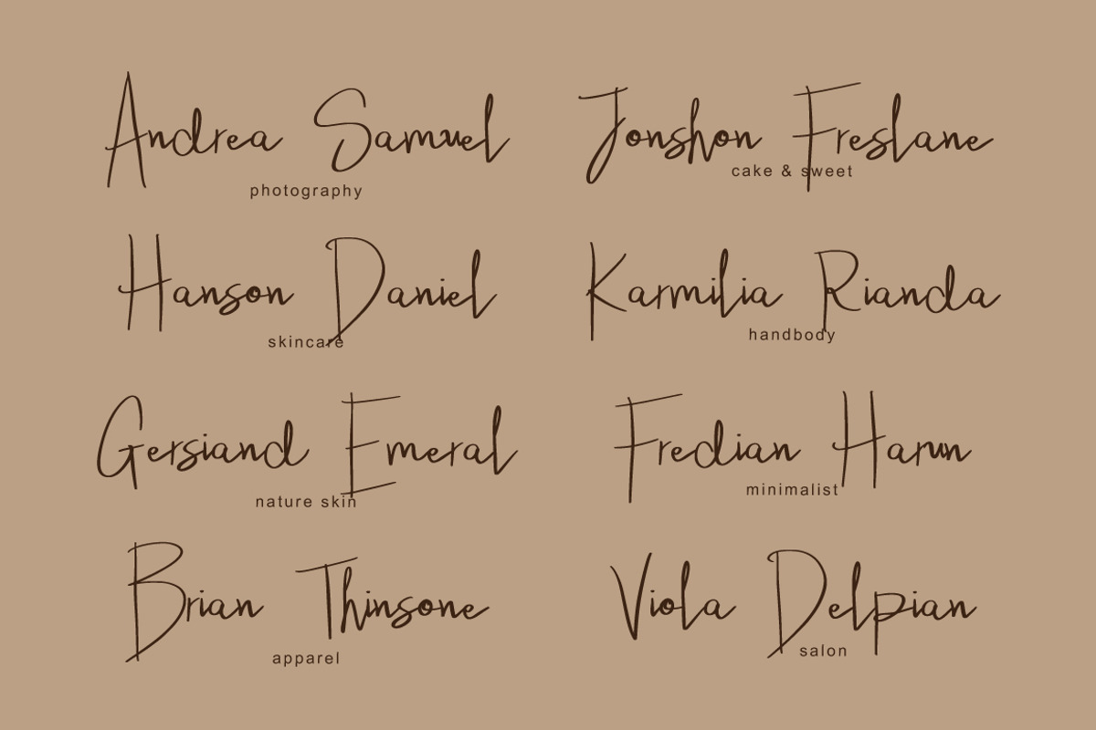 Yourvika Signature, a Handwritten Font by Eltypesstudio (Photo 7 of 11)