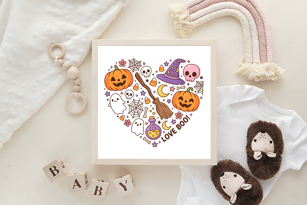 Halloween Heart PNG Sublimation, a Work Illustration by CraftArtStudio (Photo 4 of 4)