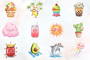 Cute Sweet Summer Clipart, an Illustration by RobertsArt (Thumbnail 4 of 7)