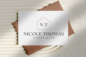 Realtor Interior Design Vector Logo