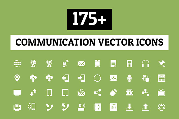 175+ Communication Vector Icons preview 4