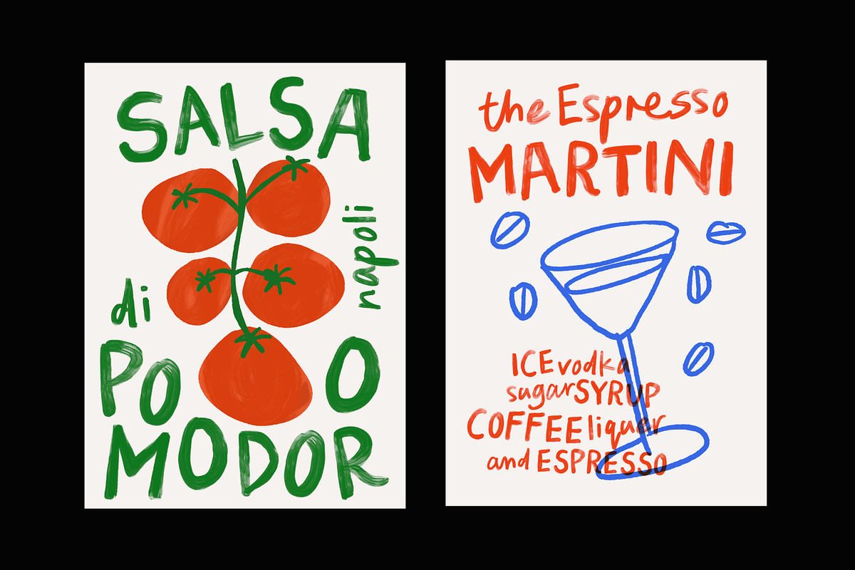 Pasta and Wine Font Free Downloadv - UIFreebies