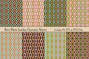Retro Palette Seamless Geometrics, a Pattern Graphic by Melissa Held Designs (Thumbnail 1 of 3)