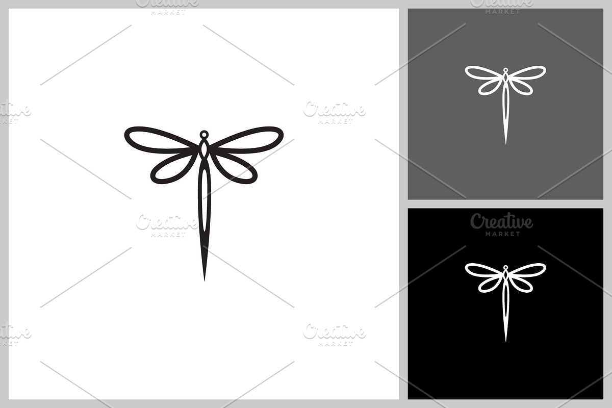 dragonfly logo vector design, a Branding & Logo Template by quadrazo