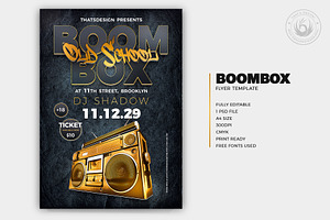 Boombox Flyer Template V2