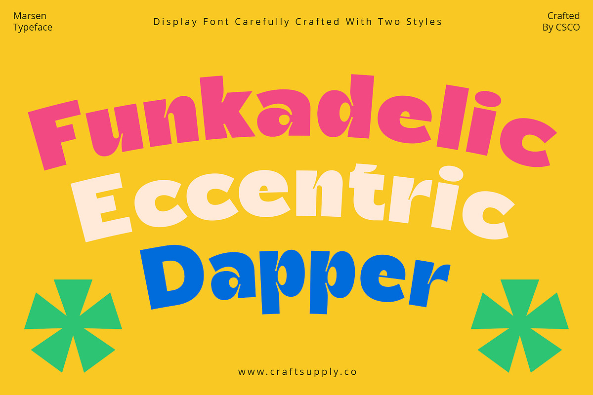 Marsen – Inktrap Font, a Sans Serif Font by Craft Supply Co. (Photo 3 of 8)