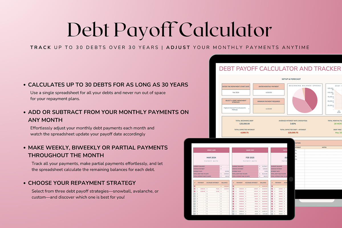 Ultimate Weekly Budget - Red, a Templates & Theme by The Creative Plans co (Photo 5 of 10)