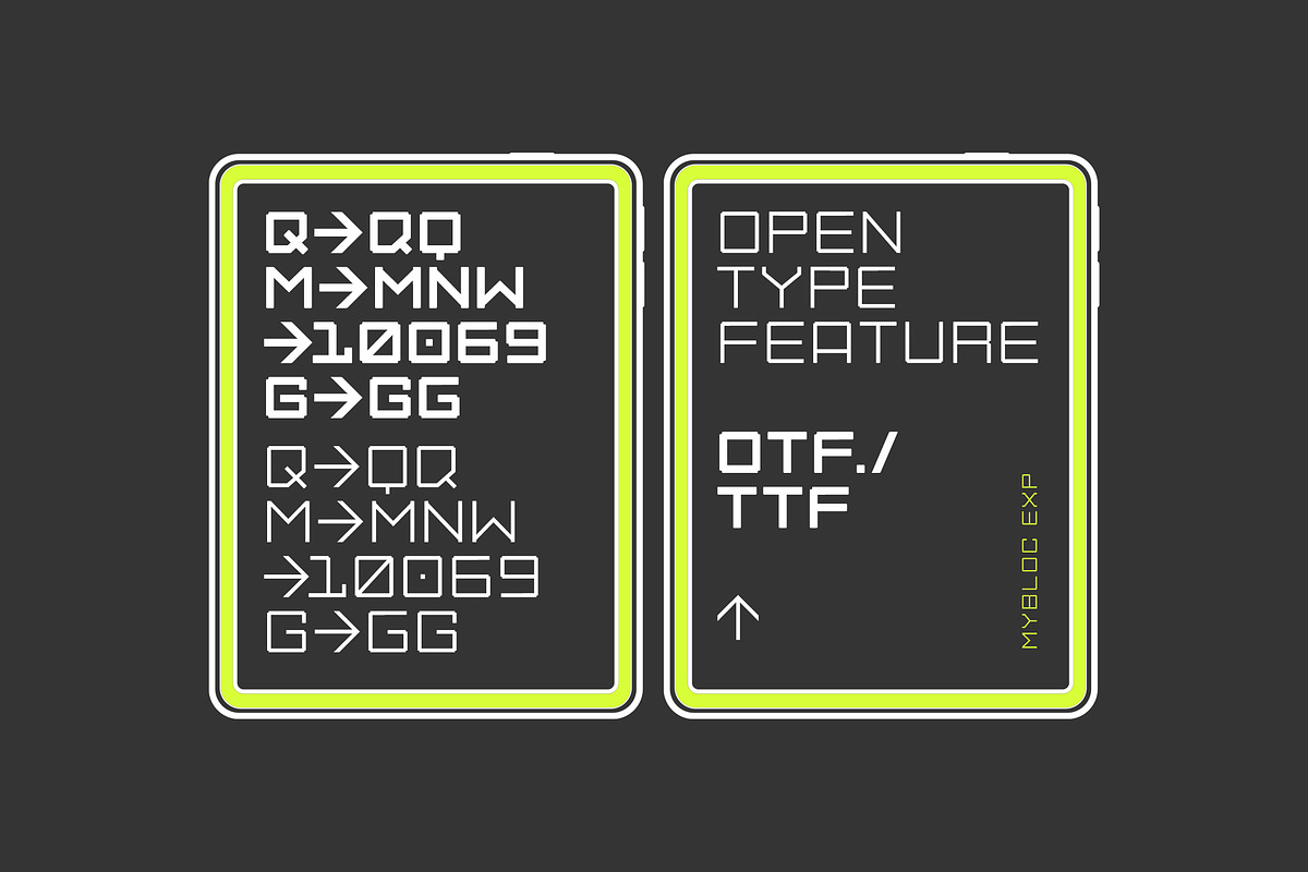 Mybloc EXP, a Sans Serif Font by OWL KING (Photo 4 of 10)
