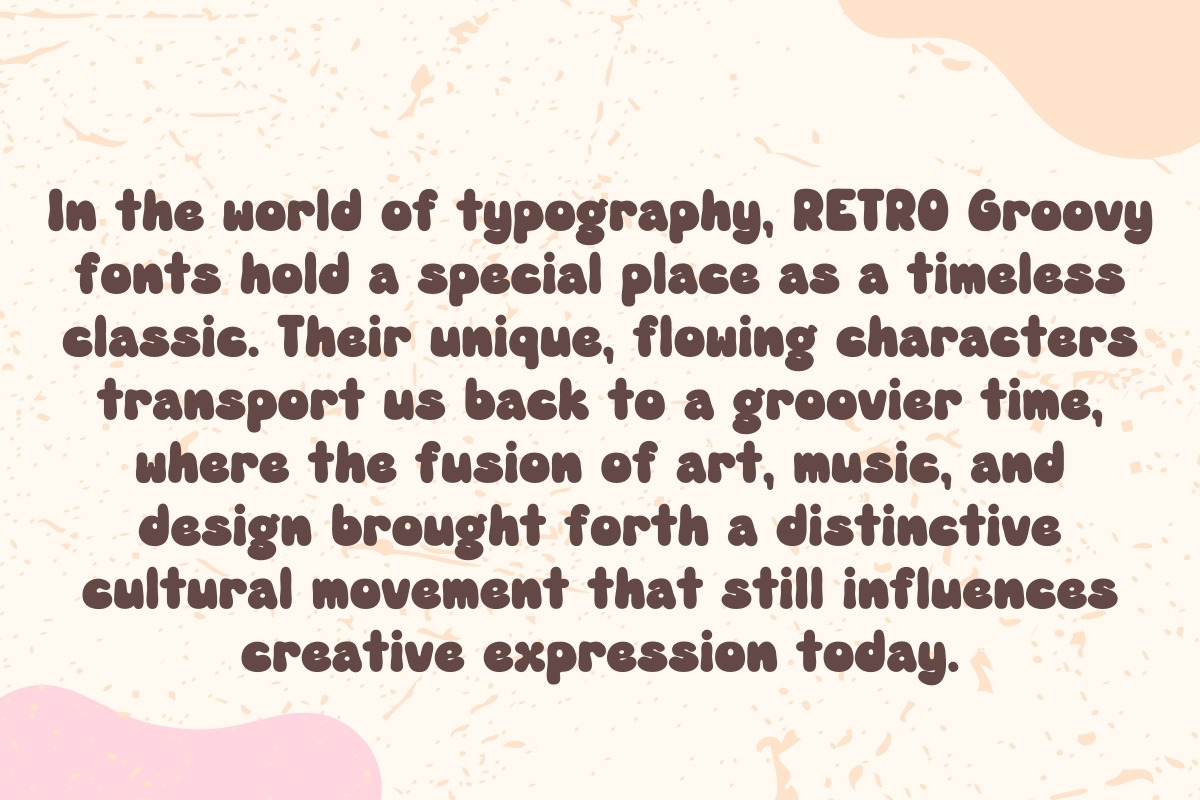 RETRO Groovy era - Handwritten, a Handwritten Font by Charmingbear59.design (Photo 2 of 5)