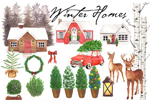 Winter Christmas Homes
