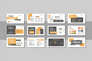 Modern brand guideline slide deck