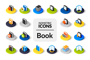 Isometric icons - Book