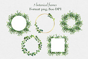 Watercolor ivy set, a Decorative Illustration by mArtstore (Thumbnail 6 of 7)