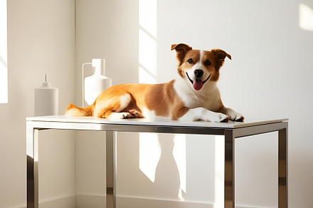 Dog still life photograph, an Animal Photo by ComfortQ