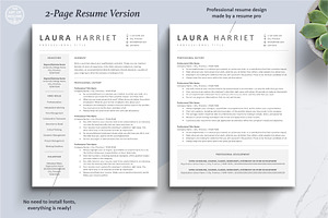 Resume CV Template Docs, Word, Pages