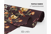 Victorian vintage botanical textile, a Pattern Graphic by Milatoo (Thumbnail 2 of 9)