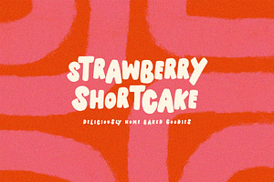 Shortcake Playful Font & Graphics