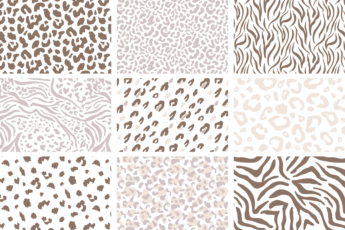 Wild Animal Print Seamless Patterns, a Pattern Graphic by Katrinelly (Photo 13 of 16)