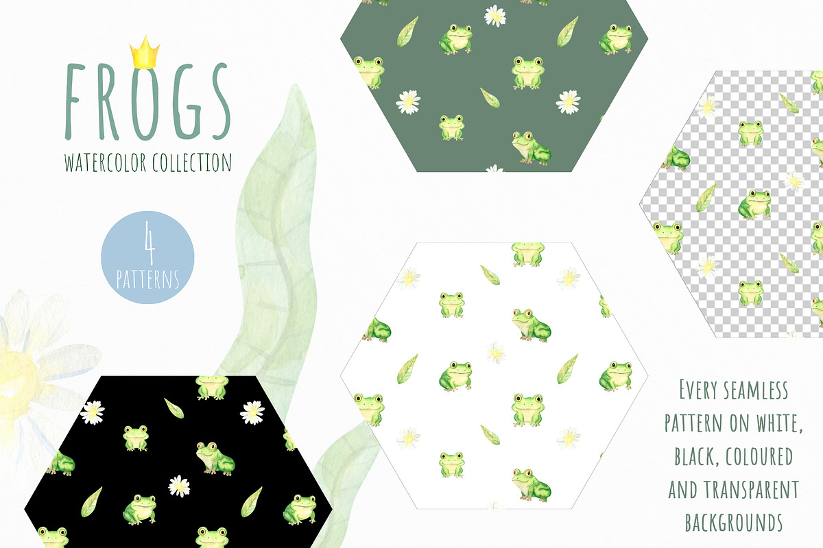 Watercolor Frogs Clipart PNG, an Animal Illustration by NataliArkushArt (Photo 12 of 13)
