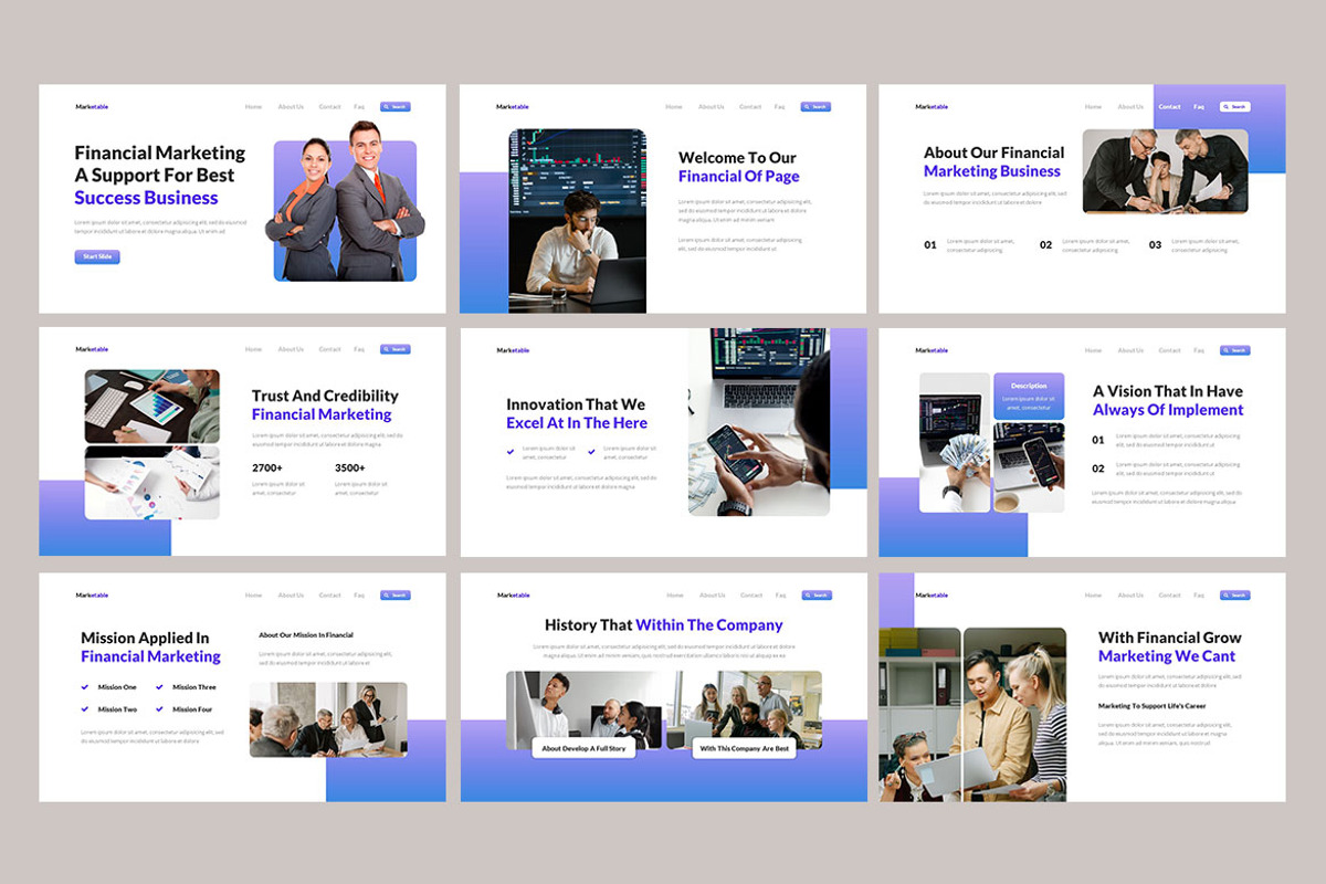 Marketable - Marketing Presentation, a Presentation Template by Haidezign (Photo 2 of 4)