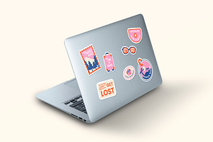 Travel Stickers Illustrations