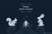 Winter wonderland Clipart Collection, a Seasonal Illustration by Tatyana_Zenartist (Thumbnail 13 of 13)