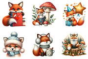 Cute Fox Sublimation Clipart, an Illustration by DreamArtGraphic (Thumbnail 4 of 5)