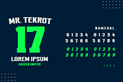 TEKROT | Athletic Font, a Slab Serif Font by twinstd (Thumbnail 10 of 15)