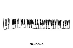 Piano/Keyboard Sketch SVG