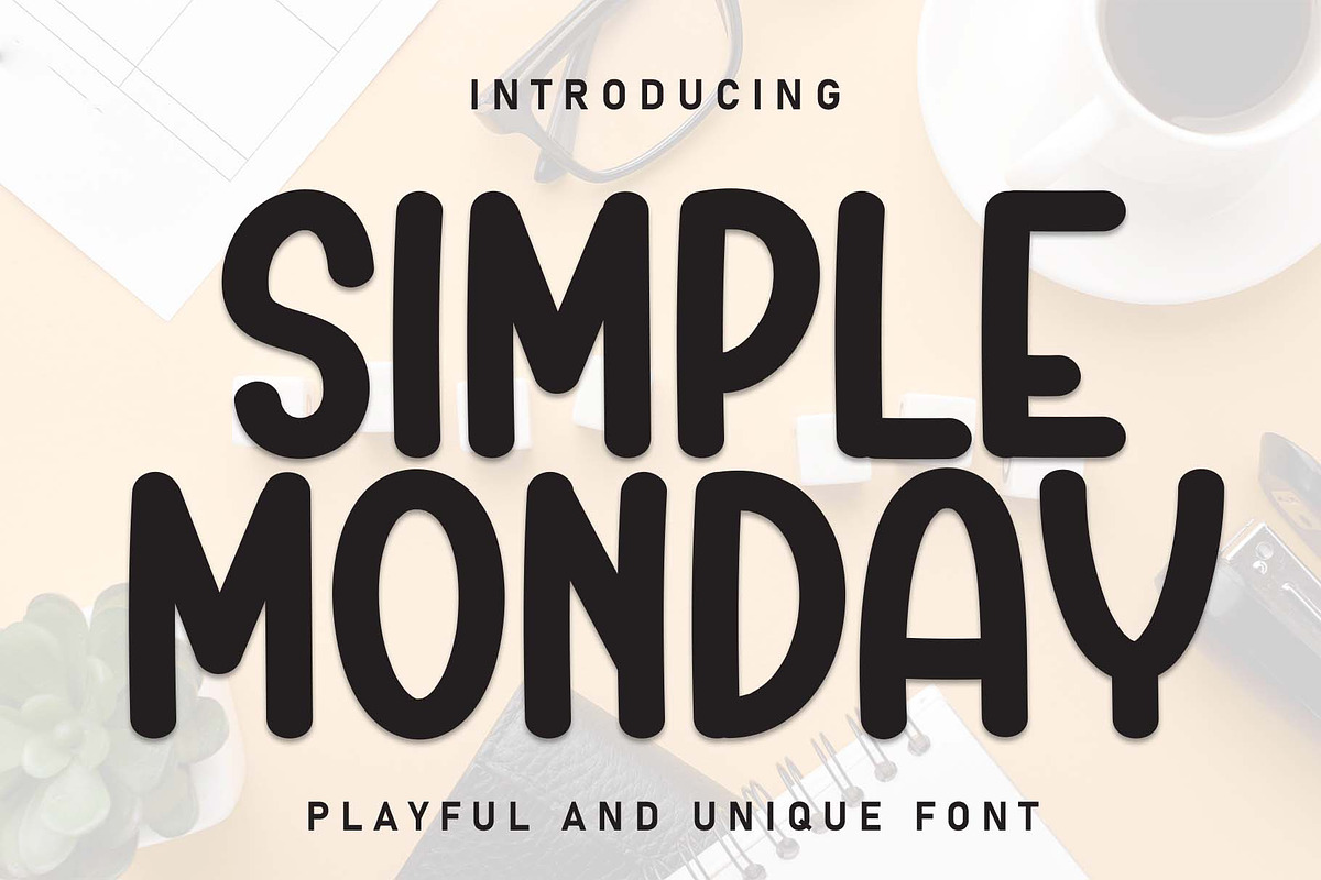 Simple Monday | Script Font, a Script Font by Scratchones (Photo 1 of 8)