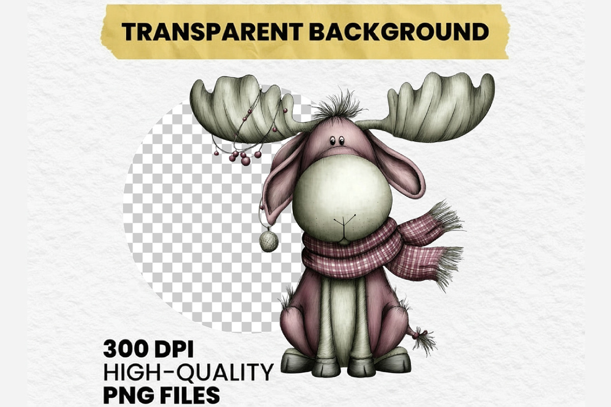 Whimsical Christmas Animals Clipart, an Illustration by Dream Creation (Photo 7 of 7)