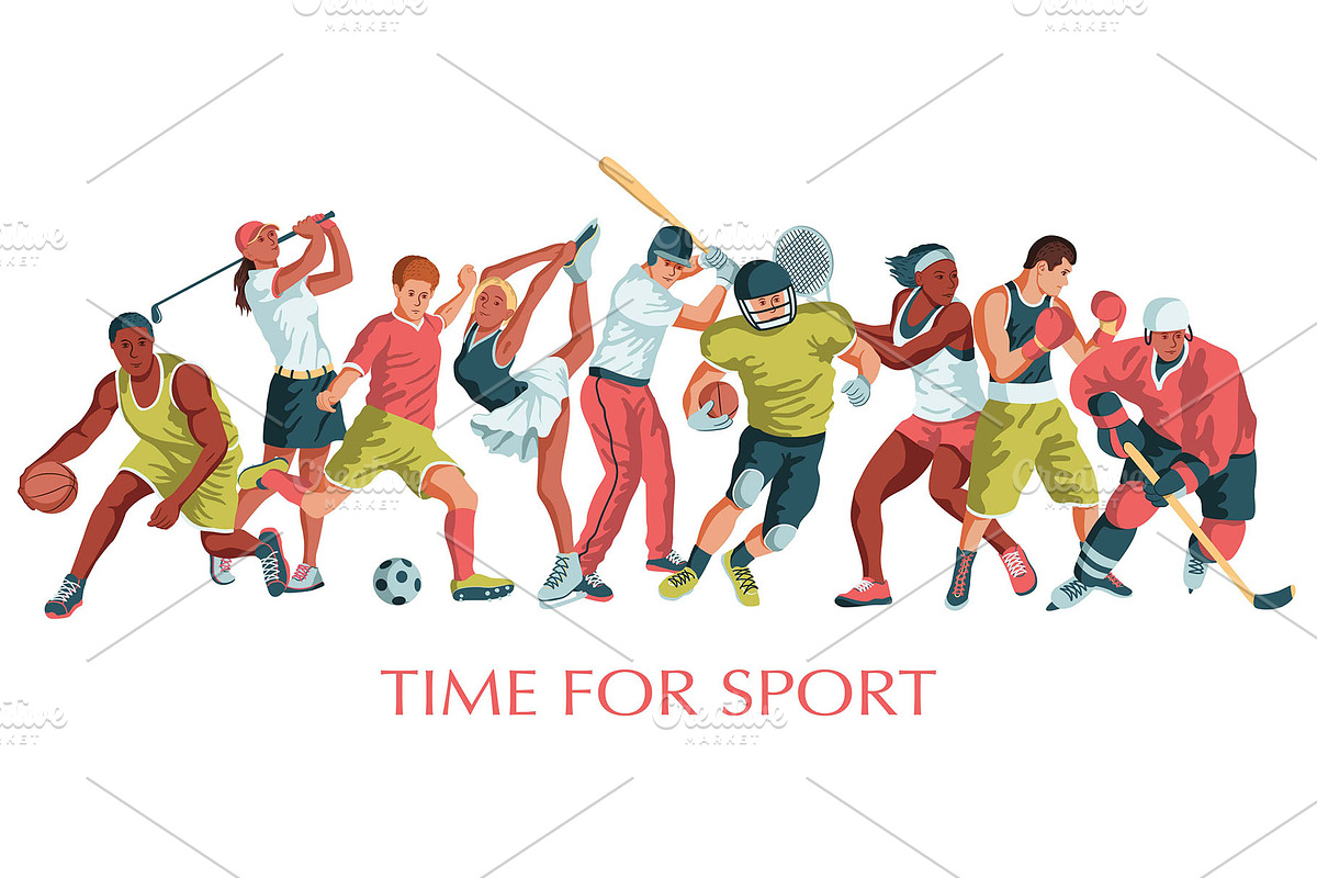 Sports vector illustrations set, a Person Illustration by LisaKolbasa (Photo 13 of 19)