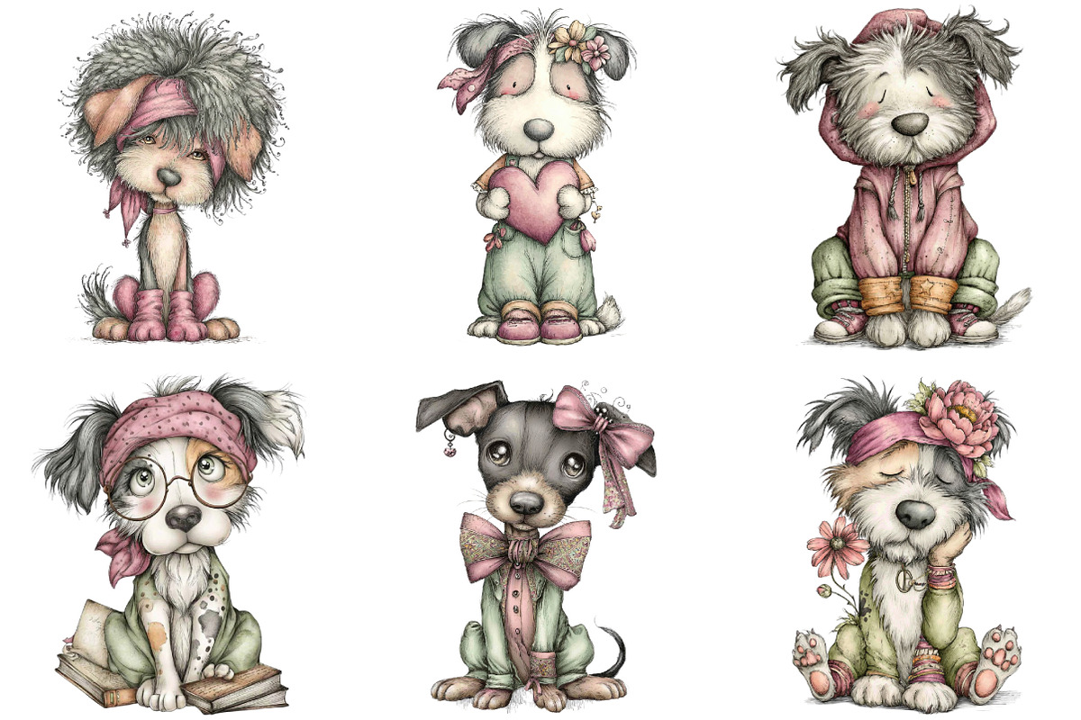 Black History Month Dog Clipart, an Illustration by Designking (Photo 3 of 5)