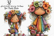 Whimsical Spring Rainbow Girl PNG, a Seasonal Illustration by Canvas Craft (Thumbnail 1 of 7)