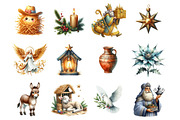 Christmas Nativity Clipart, an Illustration by Design Market (Thumbnail 3 of 3)