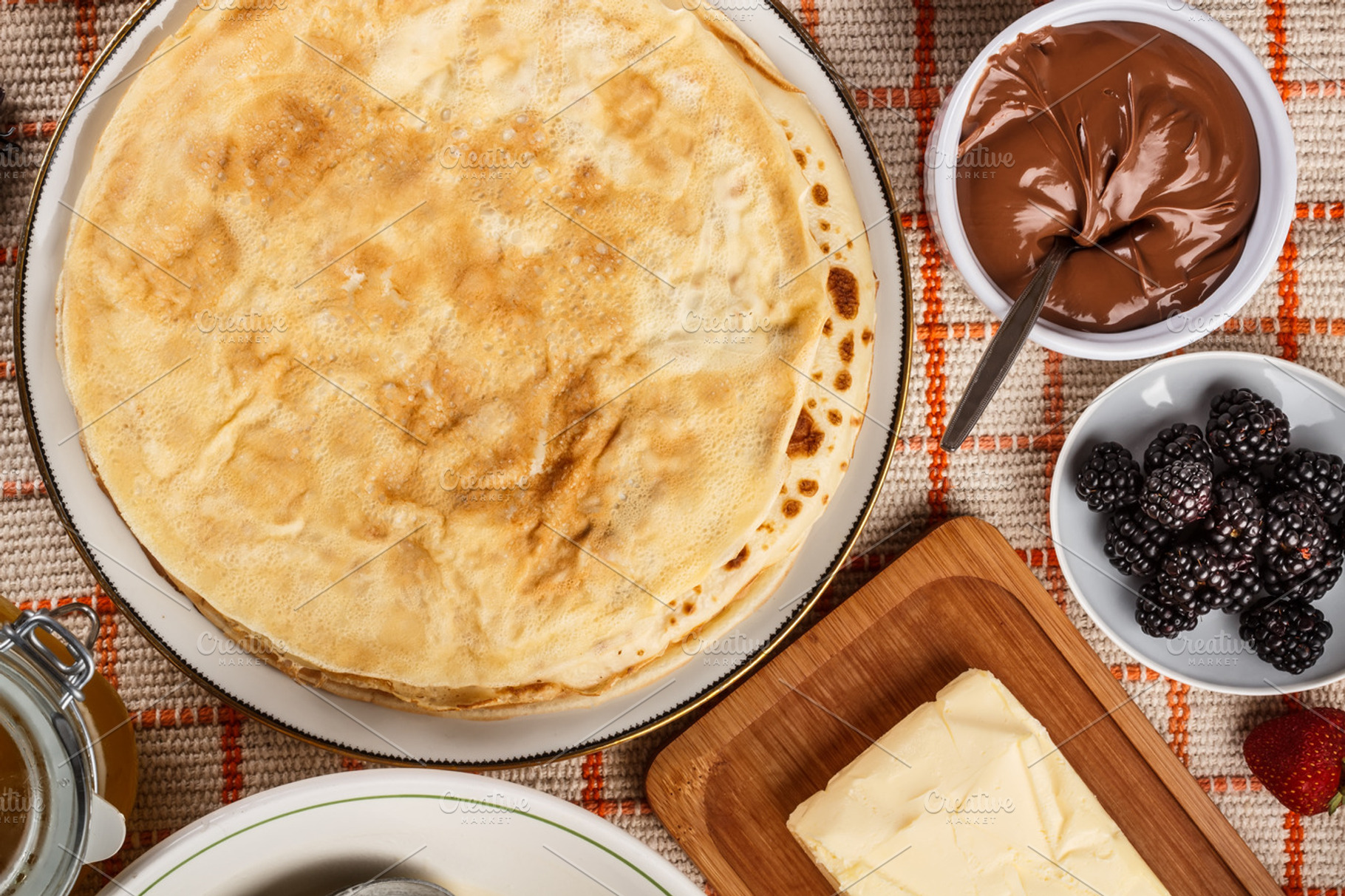 Pancake Stock Photo Containing Butter And Food