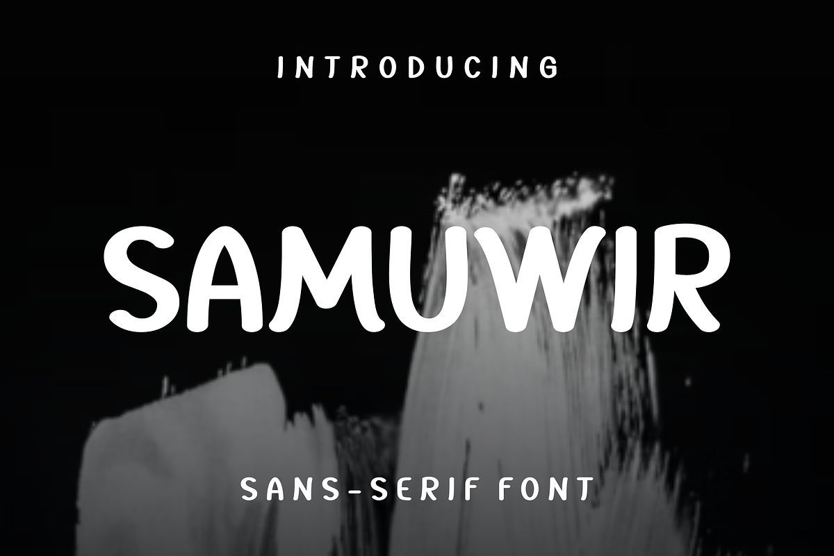 Samuwir, a Sans Serif Font by lelevien (Photo 1 of 5)