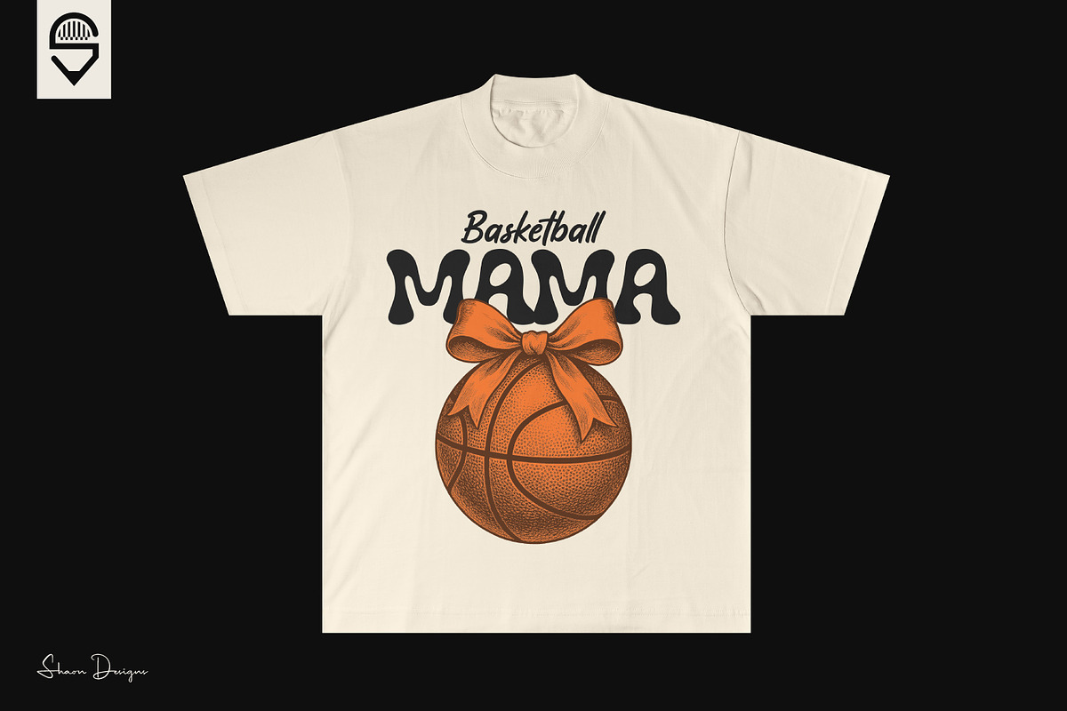 Basketball Mama, T-shirt Design, a Graphic by shaondesigns (Photo 4 of 4)