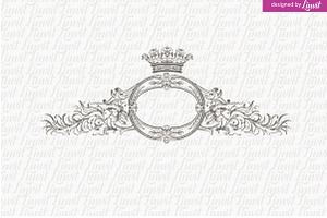 Royal Logo, Vintage Wedding Logo