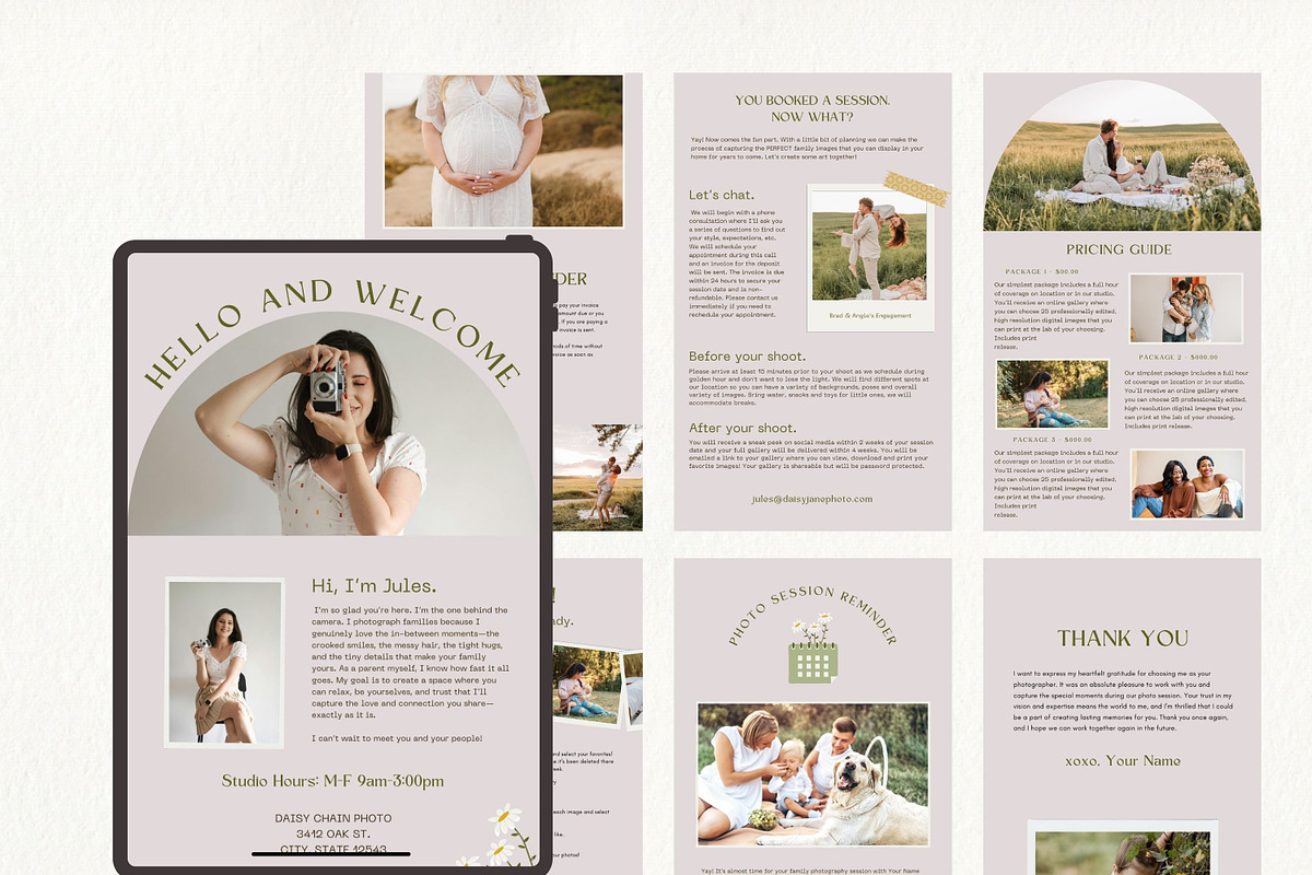 Photography Email Template for Canva preview 6