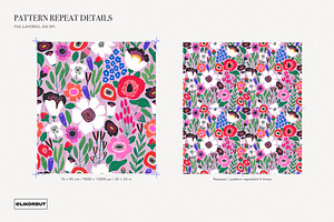 Abstract Floral Pattern And Graphics