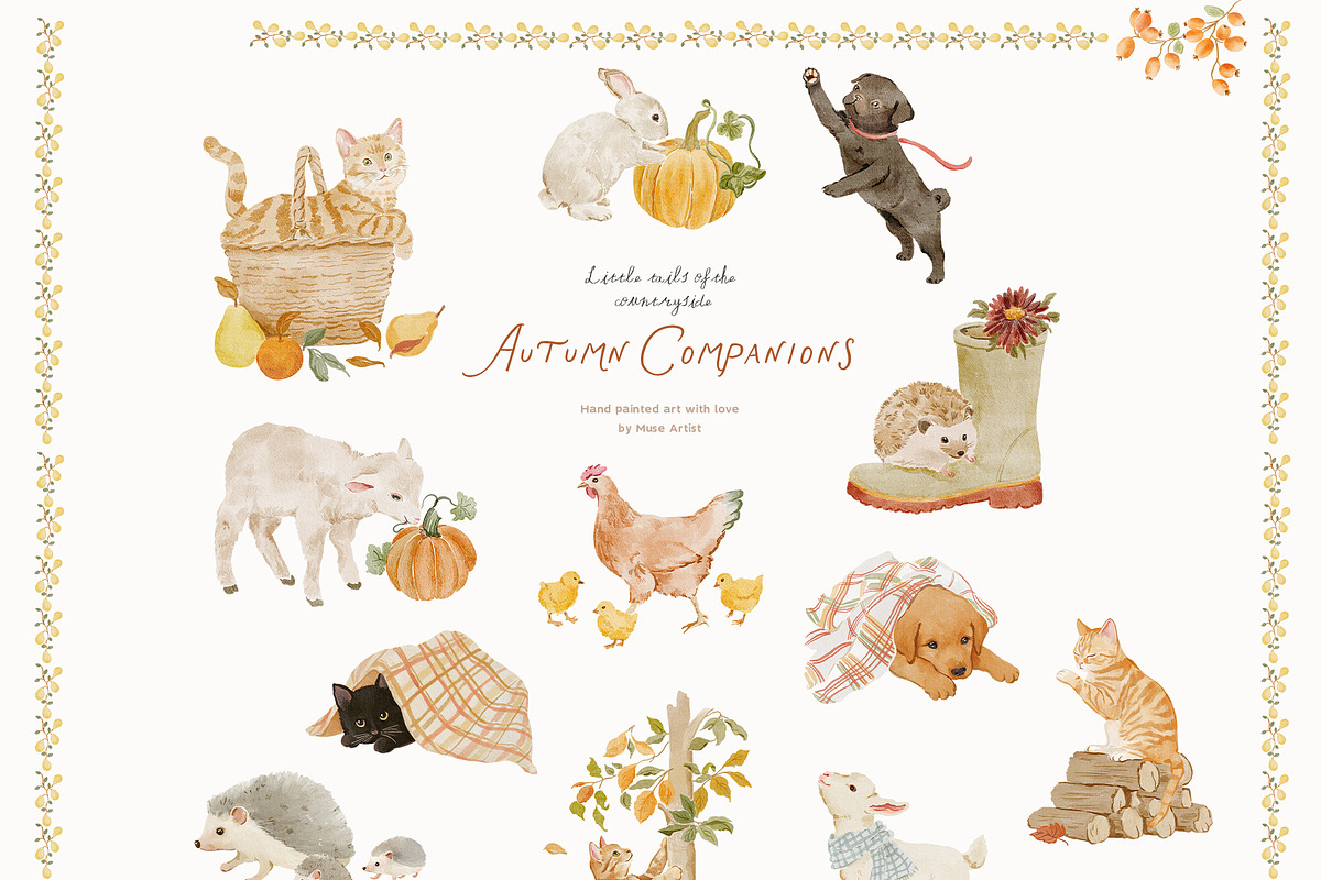 Postcards from Cotswolds Clipart, a Decorative Illustration by Muse Artist (Photo 11 of 23)