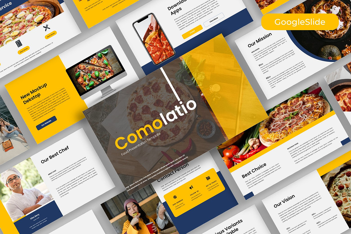 Comolatio – Food Google Slide, a Presentation Template by kreatifreya (Photo 1 of 5)