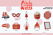 ALL THINGS RED: 250 PNG Elements, an Object Graphic by Megan Aili Designs (Thumbnail 4 of 17)