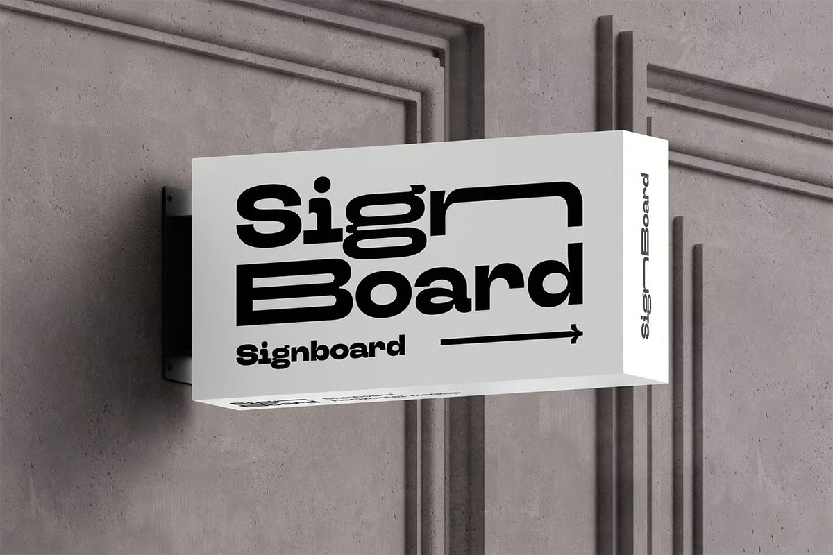Signboard Horizontal Mock-up, an Advertising Mockup by zippypixelstudio (Photo 12 of 13)