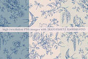 Vintage Toile Floral Frames Elements, an Object Graphic by Olya Creative (Thumbnail 11 of 12)