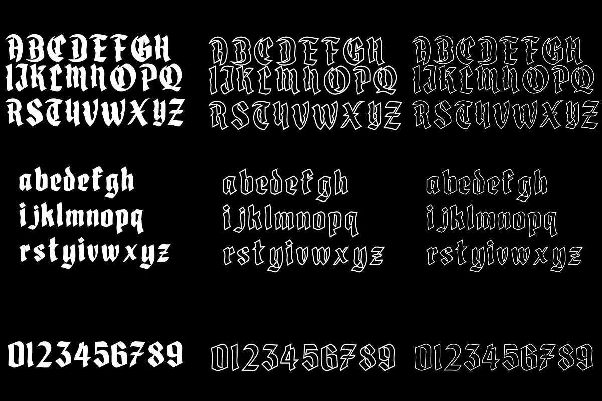 Divine Instinct, a Blackletter Font by Dz Akali (Photo 8 of 8)